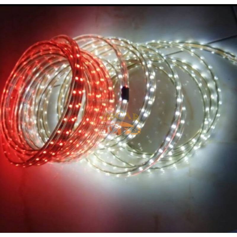 Lampu Merah Putih LED Strip Merah Putih Tinggal Colok Listrik  LAMPU AGUSTUS