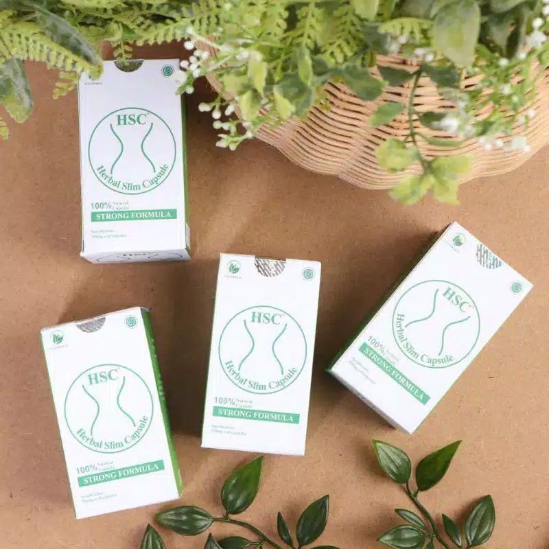 HSC Herbal Slim Capsule Asli Capsul Obat Diet Pelangsing Badan Original Berkualitas Tokcer