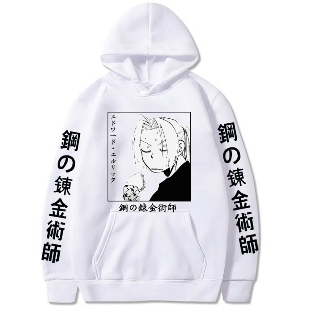 Jaket Hoodie Anime Fullmetal Alchemist - Cosplay Hodie Casual Aesthetic Cowok Cewek
