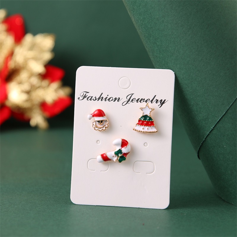 [ 3Pcs/Set Merry Christmas Tree  Socks Elk Brooches  Brooch Pins  for  Party Jewelry Gifts ]