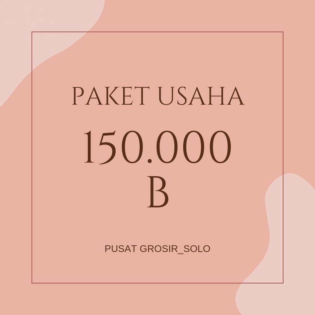 Paket Usaha 150.000 B Pusatgrosir_solo