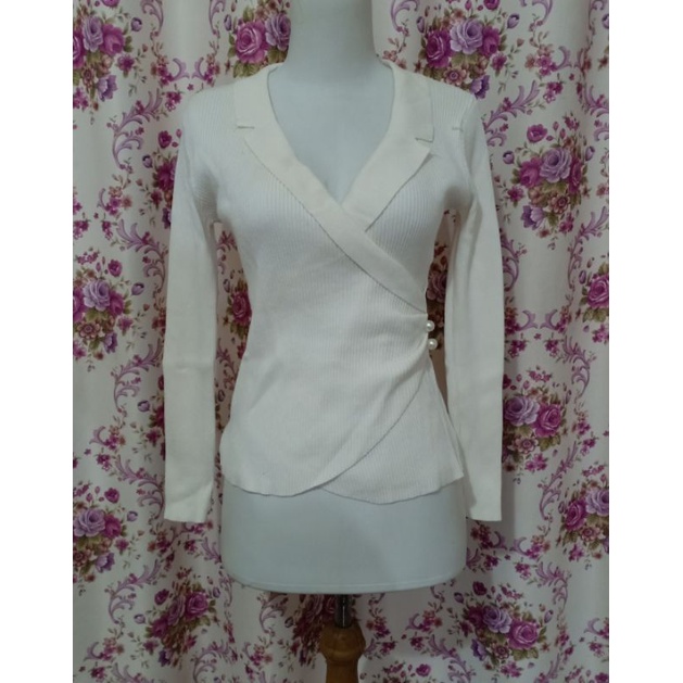 Baju atasan blouse rajut import