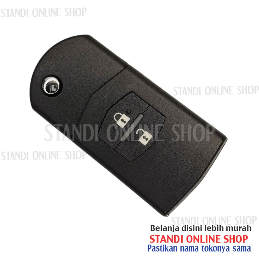 Casing Kunci Flip Key Rumah Kunci Lipat Mazda BT50 2 Tombol