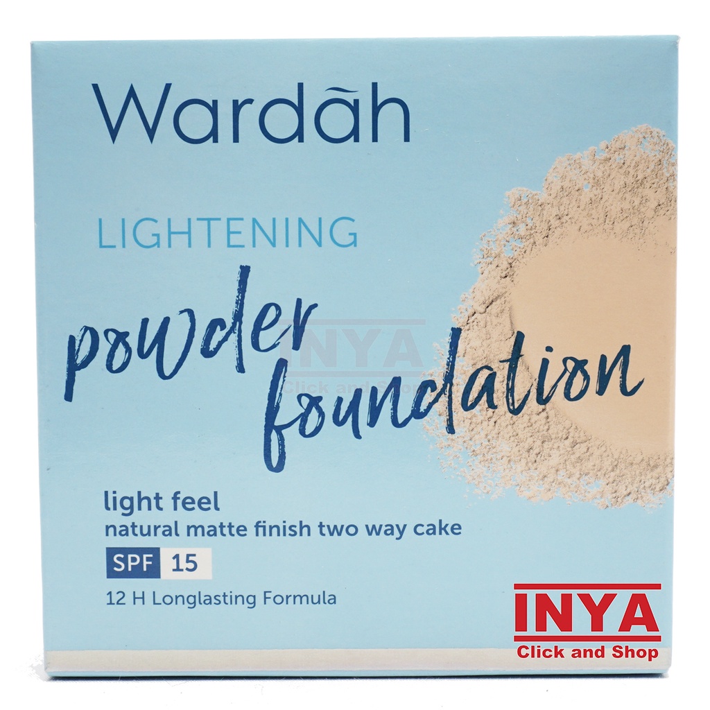 WARDAH LIGHTENING POWDER FOUNDATION 02 GOLDEN BEIGE 12gr SET