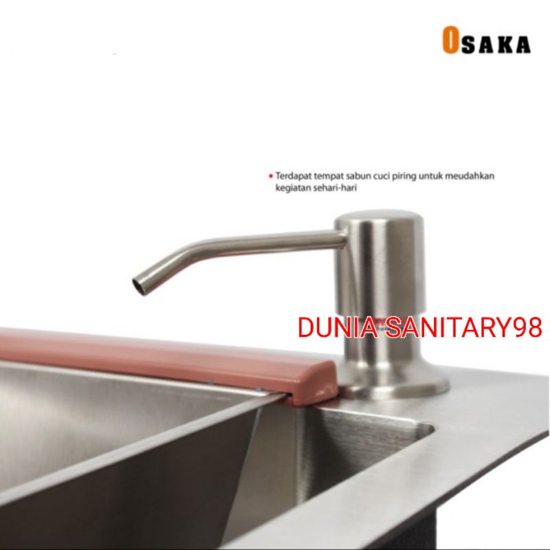 Paket Kitchen Sink INOBE 6045 Stainless Bak cuci piring Stainless SUS 304