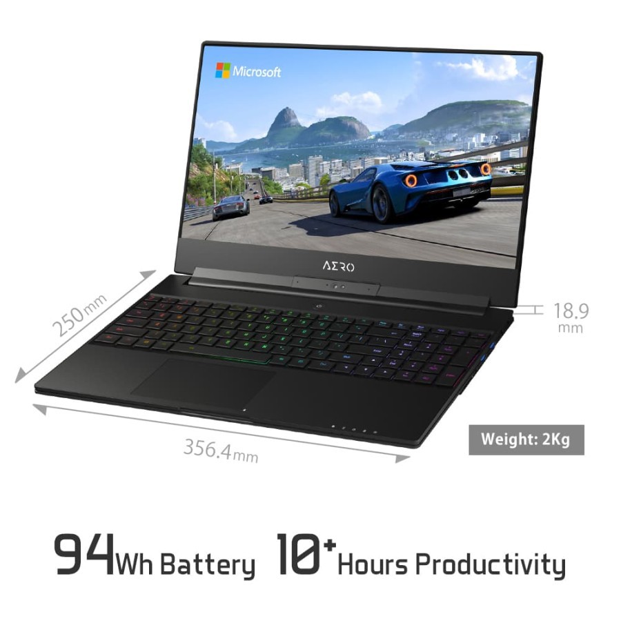 Gigabyte Aero 15X V8 Core i7 - GTX 1070 8GB - 16GB - 512GB - Win10