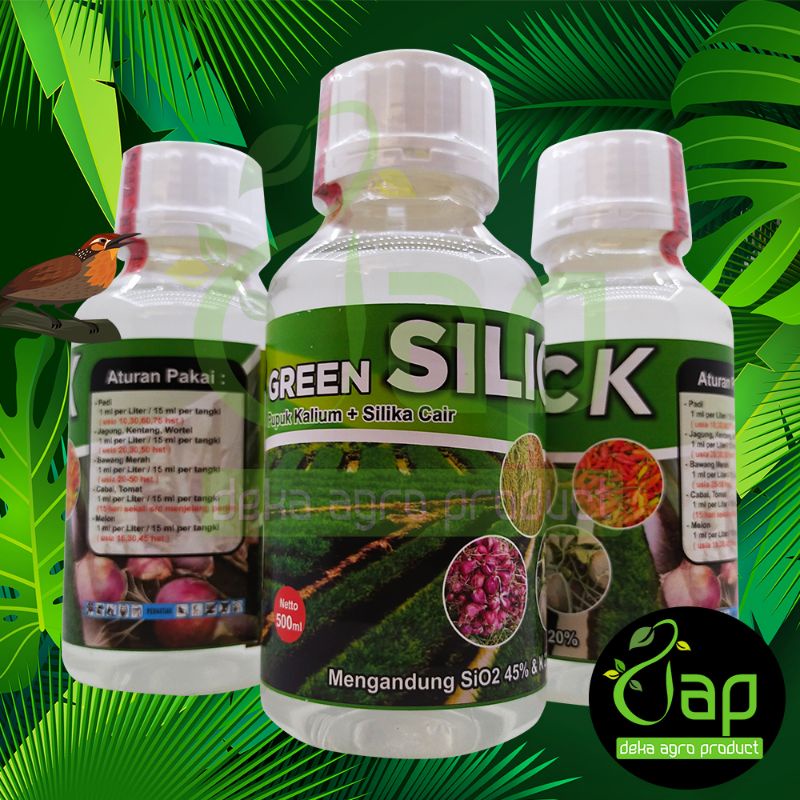 PUPUK KALIUM + SILICA GREEN SILICK 500ML + SILIKA 500ML