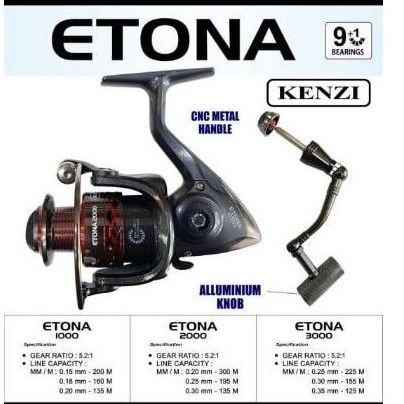 Rell kenzi etona 9+1 ball bearing