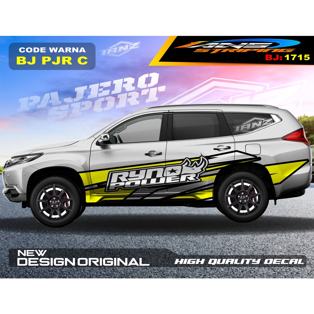 DECAL STICKER MOBIL PAJERO / STIKER MOBIL GRAND LIVINA / VARIASI STIKER PAJERO / STIKER MOBIL