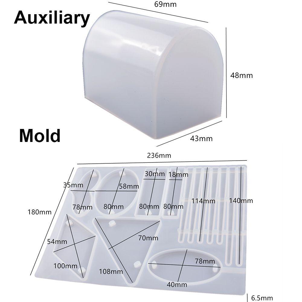 Preva Cetakan Resin Epoxy Kecantikan Aksesoris Rambut DIY UV Crystal Epoxy Silicone Mold