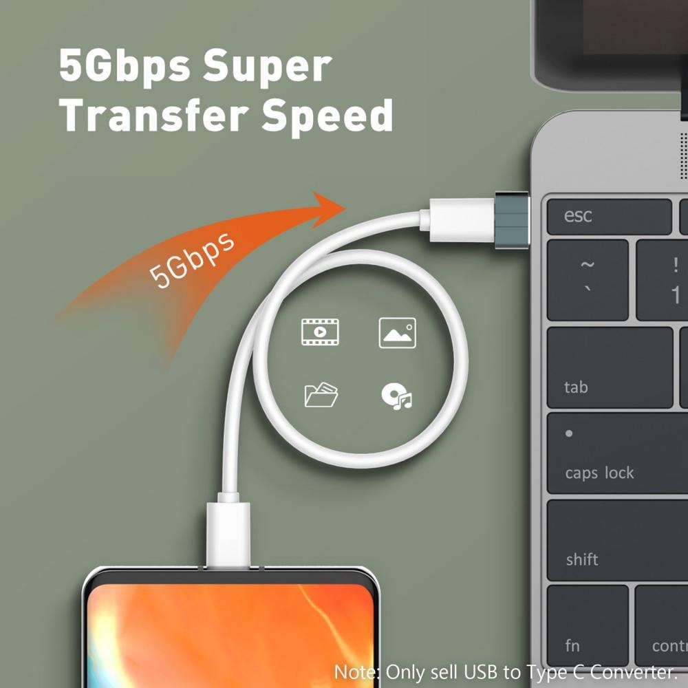 LDNIO LC150 - USB-C Female to USB Male Adapter - Fast Transmission - Adapter dari USB-C ke USB dari LDNIO