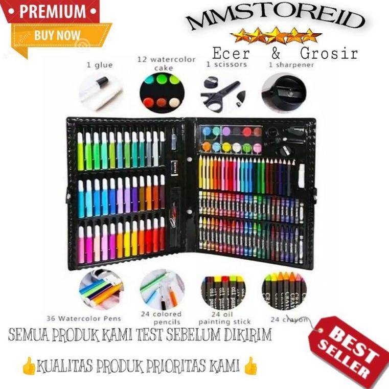 

➽Laris✻➽ MM - crayon art set 150 PCS in 1 Art Set Pensil Warna Crayon Full Set Alat Lukis Gulali Books Pencil Menggambar Warna Warni 33 ➽