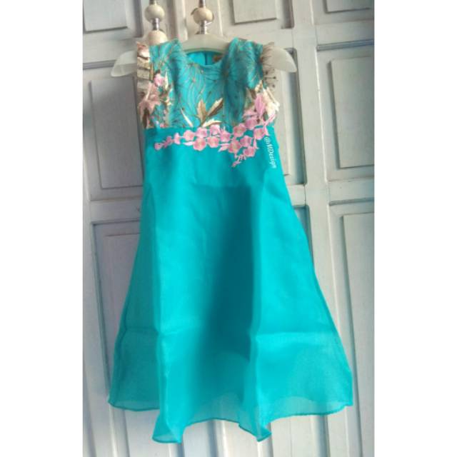 DRESS ANAK BROKAT ORGANZA