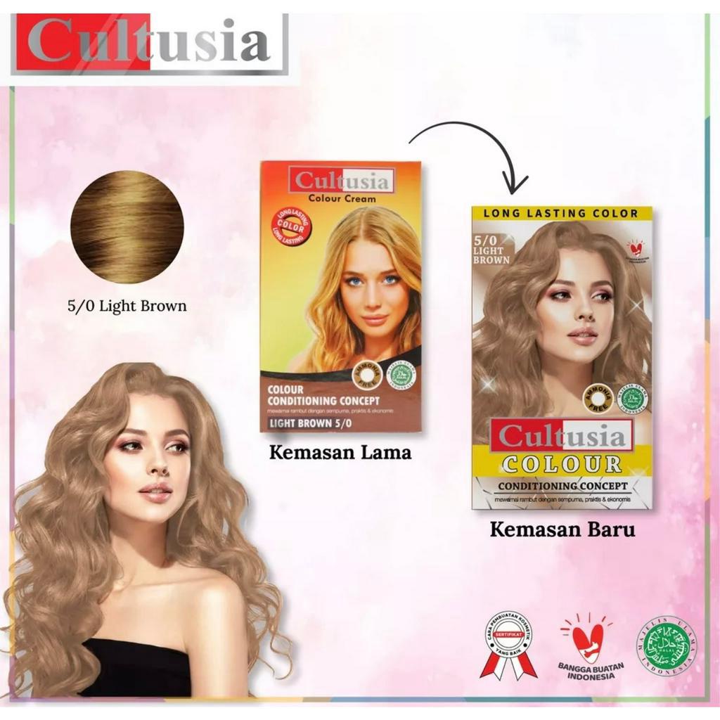 Cultusia Hair Color Light Brown 5/0 30 ML