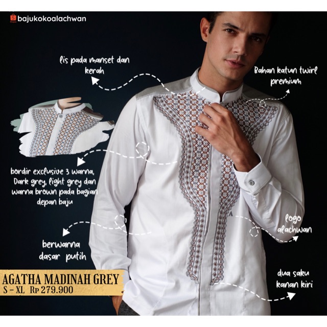 AGATHA MADINAH GREY BAJU KOKO AL ACHWAN