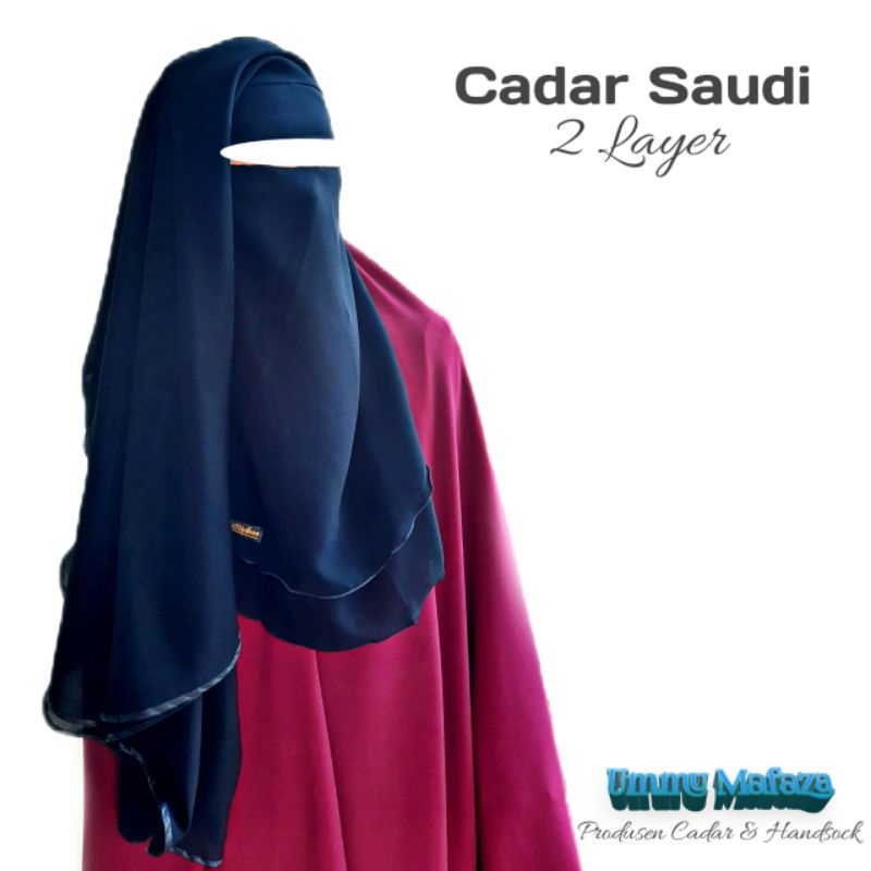 CADAR SAUDI 2 LAYER BELAKANG | NIQOB SAUDI BISBAN|HIJAB CADOR PURDAH BURQA ARAB