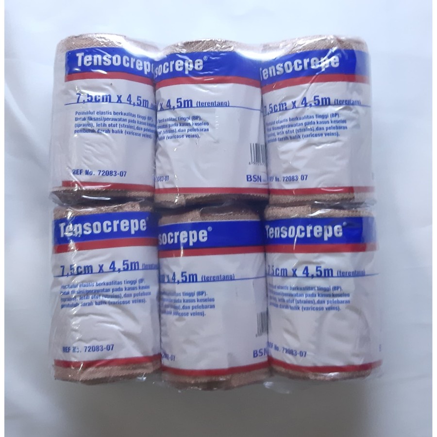 Tensocrepe 7.5 cm x 5 m Perban Elastis 3 Inch Verban Elastic 3In