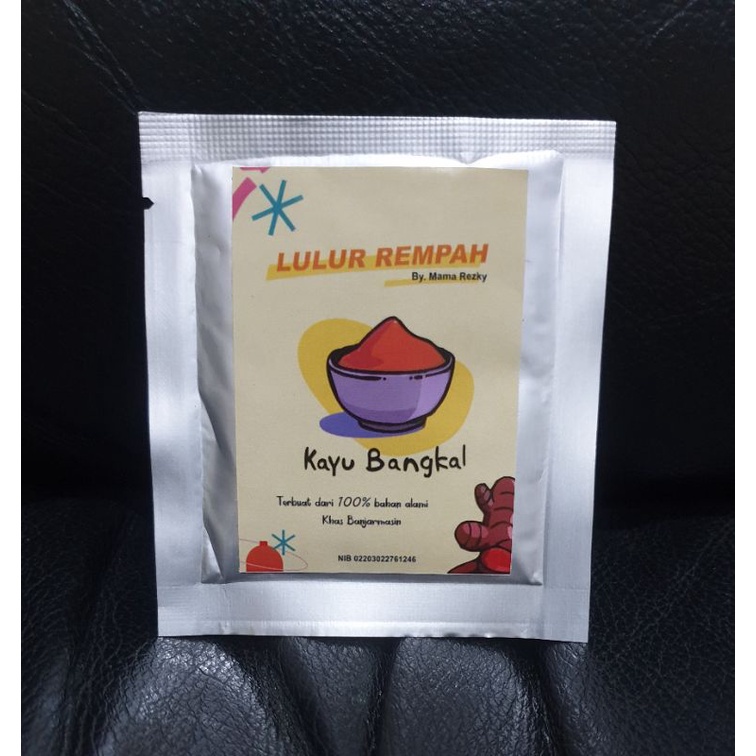 Lulur kayu bangkal / lulur rempah kayu bangkal 10gr_Cerianti