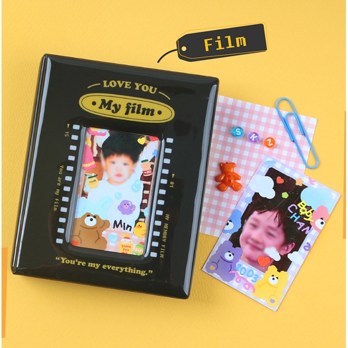 Album Foto 3inch Film Hitam Untuk Idol Mini Photocard Lomo Card Holder Buku Koleksi