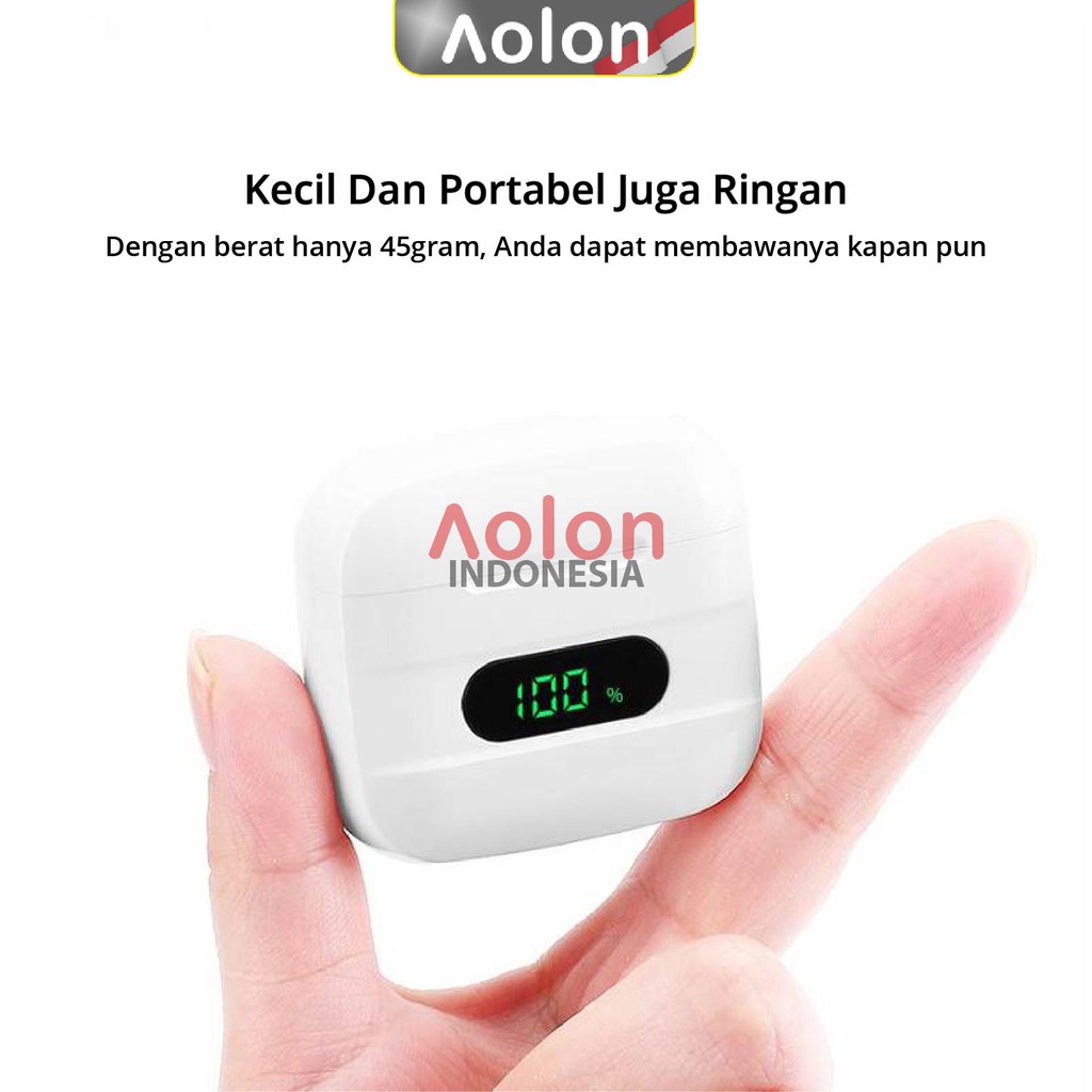 Aolon Earphone TWS V12+ Bluetooth Wireless 5.0-3