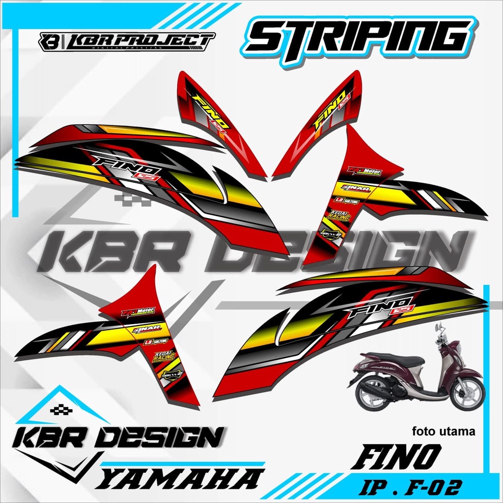 (COD) STICKER STRIPING FINO - STICKER STRIPING MOTOR FINO.02