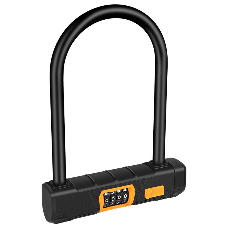 Gembok Sepeda U-Lock Kode Angka 4 Digit - TY733 - Black