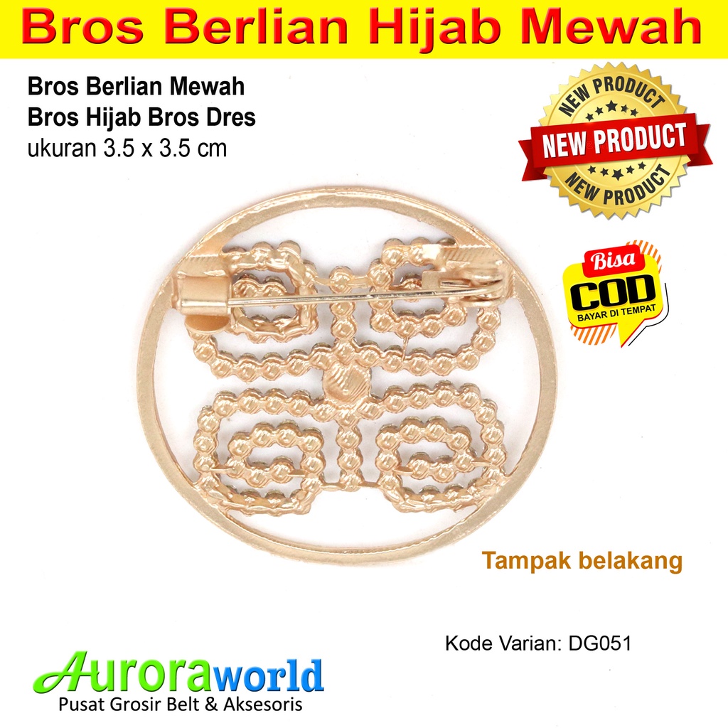 Auroraworld Bros cantik Brooch