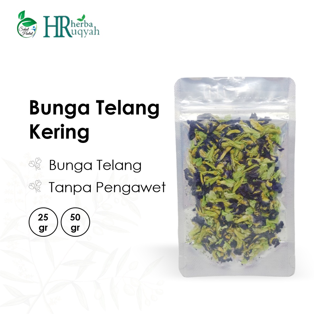 

Teh Bunga Telang Kering 25 gr 50 gr Butterfly Pea Flower Tea Minuman Segar Menyehatkan Jantung