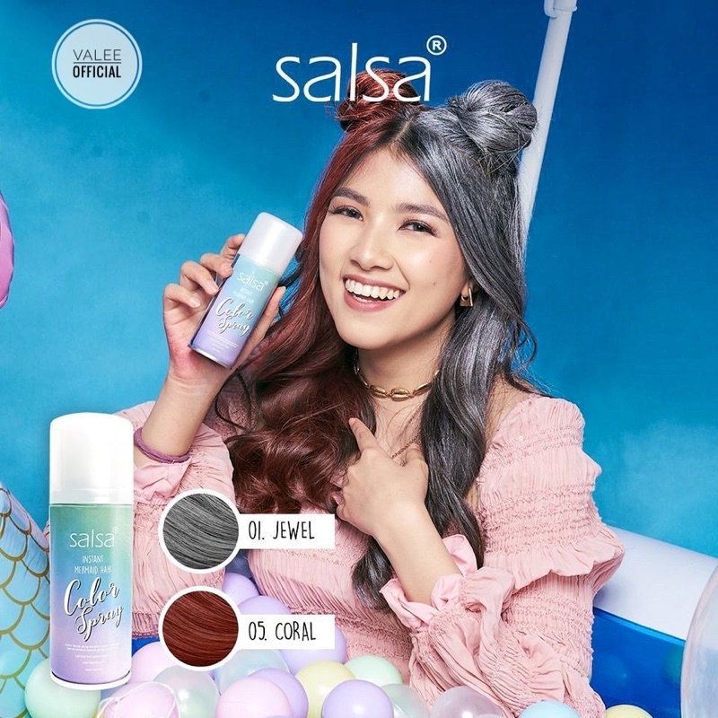 [BPOM] Salsa Instant Mermaid Hair Color Spray 80ML