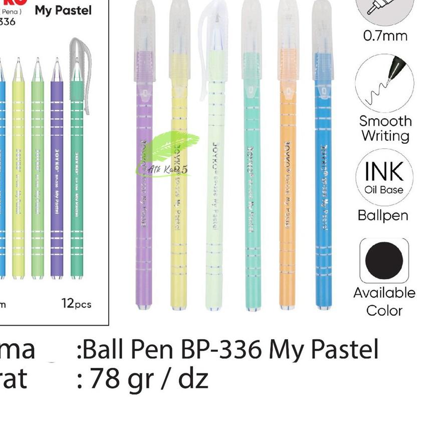 

✅HAPPY SHOPPING❤ JOYKO - Pulpen Ballpoint 336 My Pastel - Lusin harga bersaing