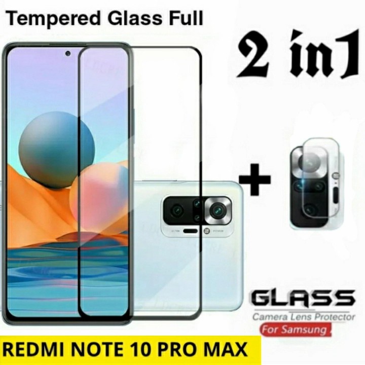 Xiaomi Redmi Note 10 10s 9 8 7 Pro Redmi 9 9a 9c 8 8a Pro TEMPERED GLASS FULL LEM PELINDUNG KAMERA