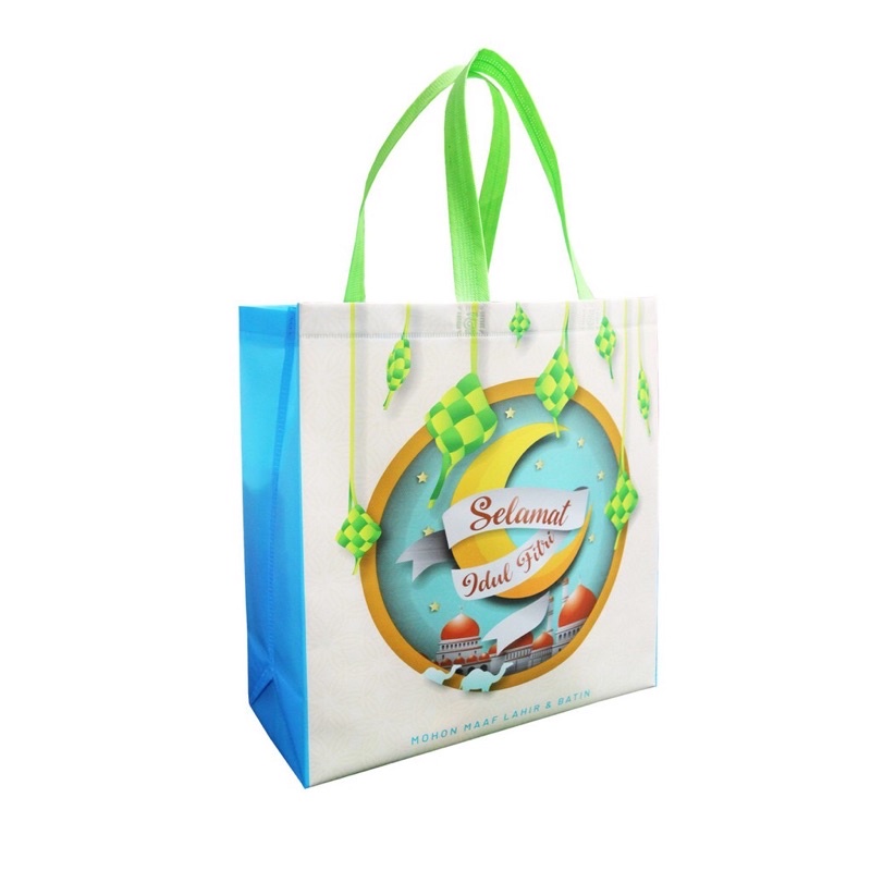 

tas parcel lebaran jumbo uk 38 35 15 goodie bag idul fitri laminasi murah tas lebaran kuat tas lebaran murah