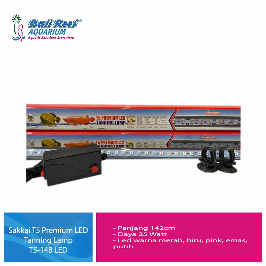 Sakkai Pro T5-148 Led Premium Led Tanning Lamp Lampu Tanning Arwana Lampu Pencerah Warna Arwana