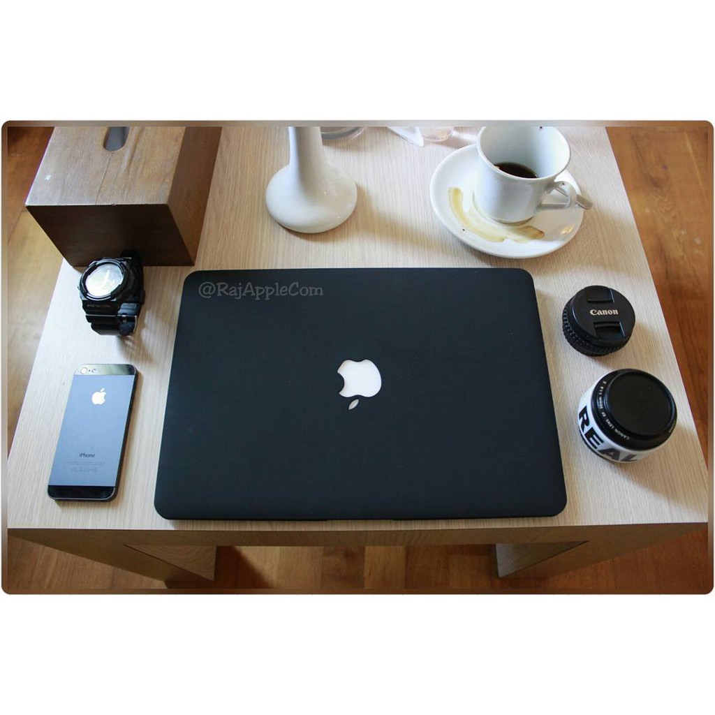 Case Macbook Matte BLACK / Hitam Doff New AIR PRO RETINA 11 13 15 Touchbar M1 M2