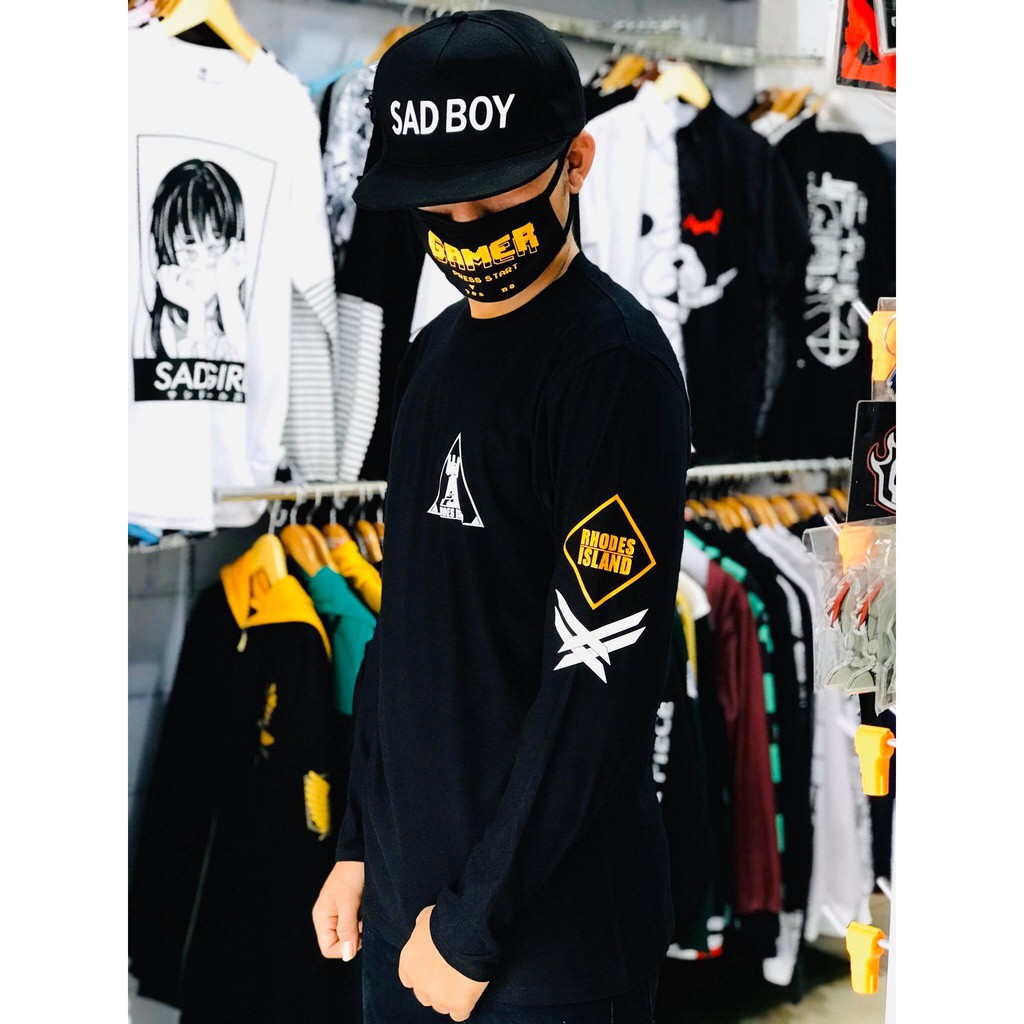 Longsleeve Arknight Rhodes Island Doktah Kaos Lengan Panjang Amiya Texas Premium Unisex