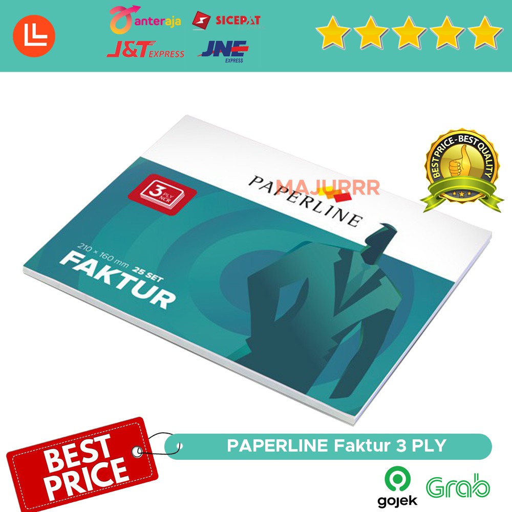 

Paperline Faktur 3 Ply / Buku Faktur NCR PPL 3 Rangkap Besar 5.0