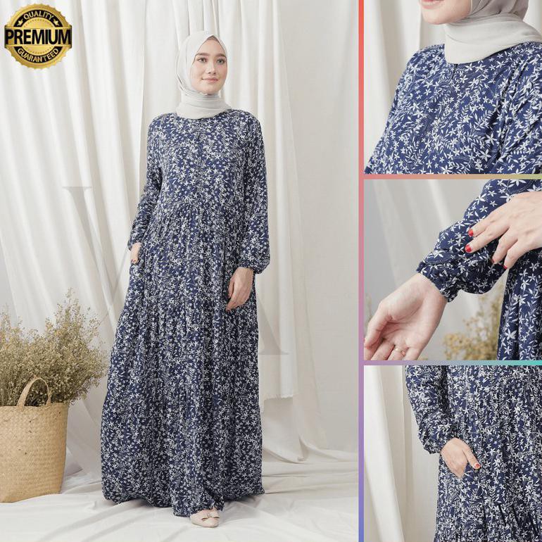 Gamis Syari Home Dress Busui Kirana Navu By Wearmoura