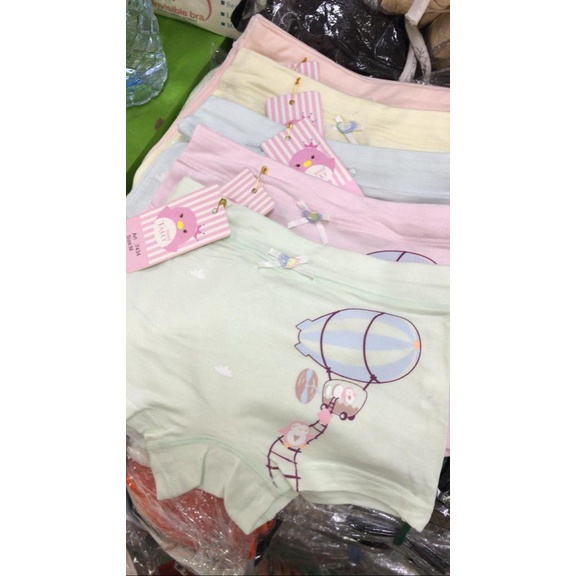 CD BOXER ANAK CEWEK TALLY KIDS / ANAK SEGI EMPAT / ANAK CEWEK KIDS / CD SHORT ANAK / BAHAN KATUN BAMBUU LEMBUT MEREK TALLY GAMBAR RANDOM SIZE M L XL XXL / ARA98STORE