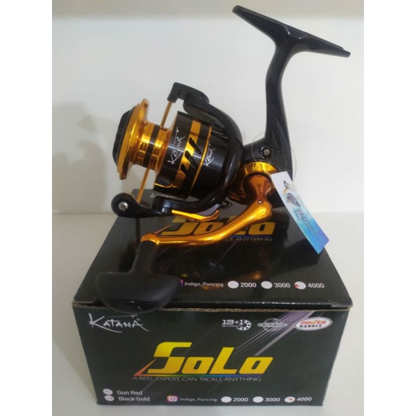 REEL KATANA SOLO 4000 BLACK GOLD POWER HANDLE