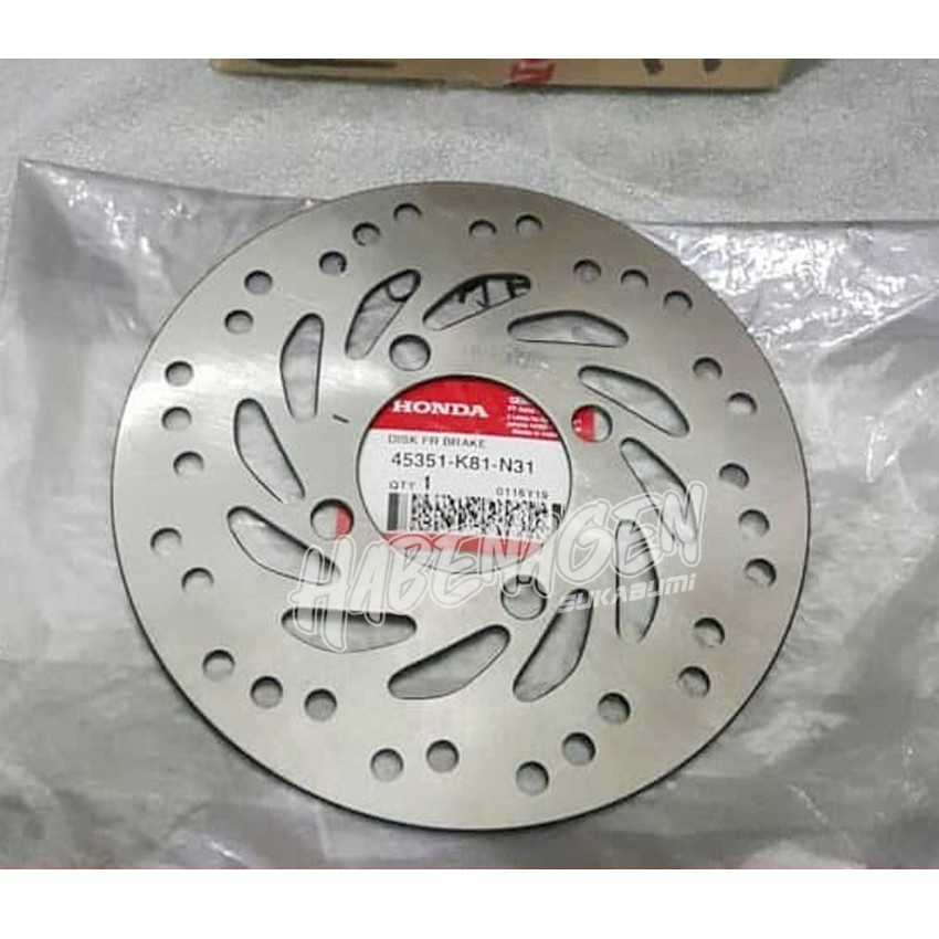 piringan cakram disk disc brake rem depan front honda beat fi esp 2016 2017 street ori original AHM