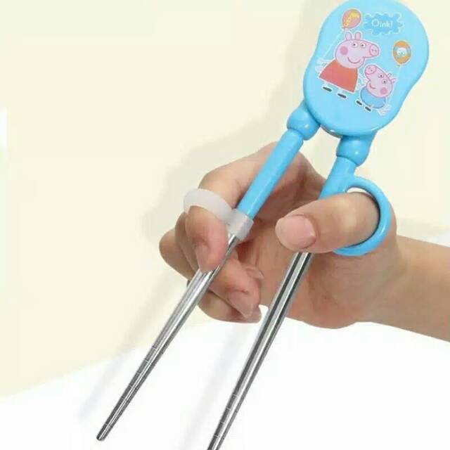 Sumpit Anak Karakter Chopstick Trainer Untuk Anak Belajar Makan Sumpit Anak Stainless