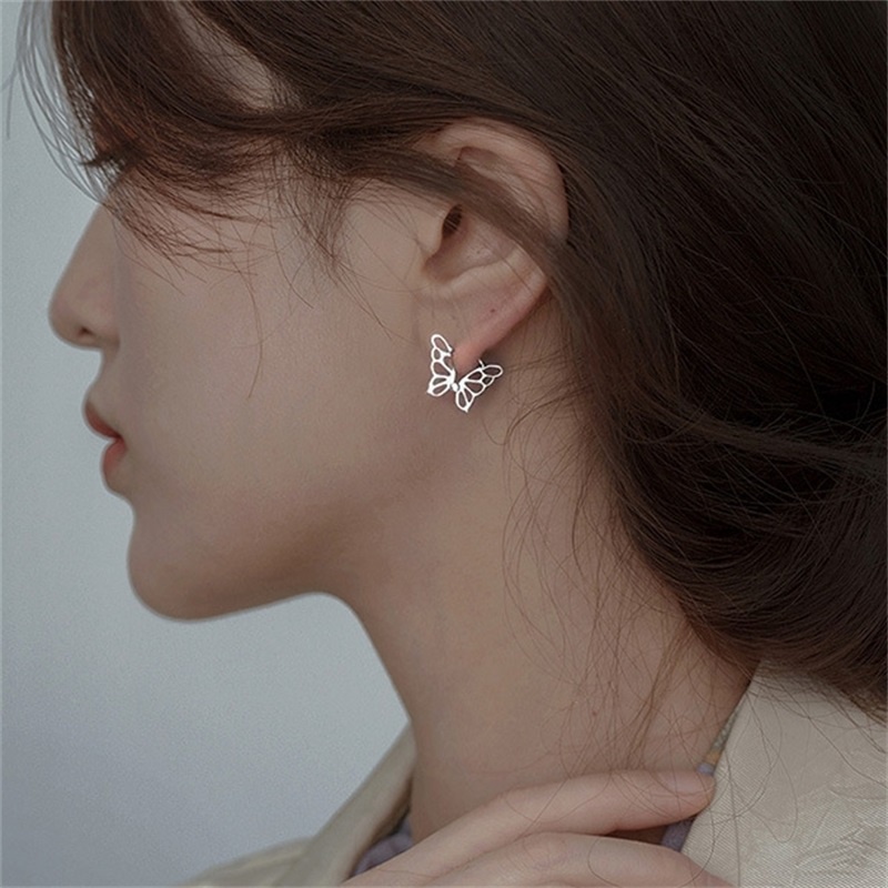 Anting Desain Kupu-Kupu Gaya Mori Simple