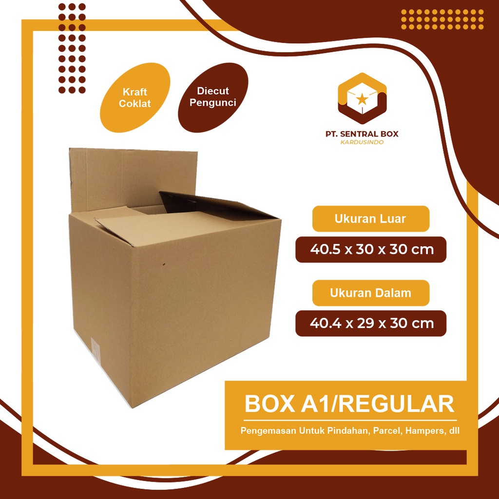 

Kardus Box Packing Polos A1- size 40 x 30 x 30 cm Kardus/Packing/Karton/Box/Karduspacking