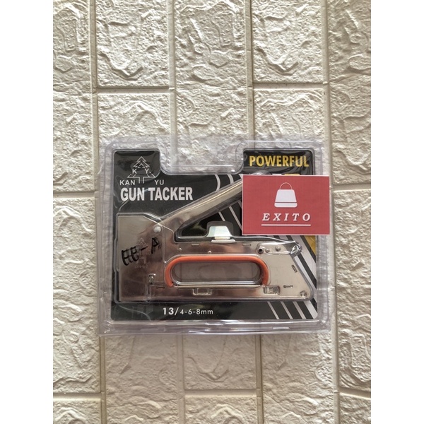 

Stapler Staples 13/4-6-8 mm Tembak Gun Powerful Stapler Tembak / Cekrekan / Pengokoy / Heltet Gun Tacker