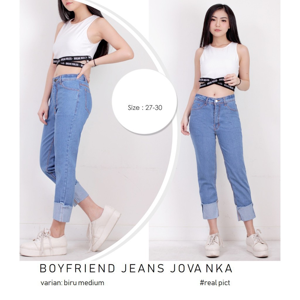 FRE BELT// HAVANA BOYFRIEND JEANS FLIP UP / CELANA BOYFRIEND ROLL UP