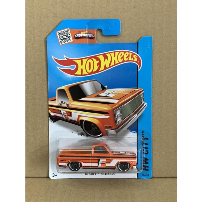 Hotwheels 83 Chevy Silverado Orange