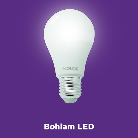 ECOLINK Multipack LED Bulb 12W A60 - Paket isi 4 bh - Bohlam Lampu LED