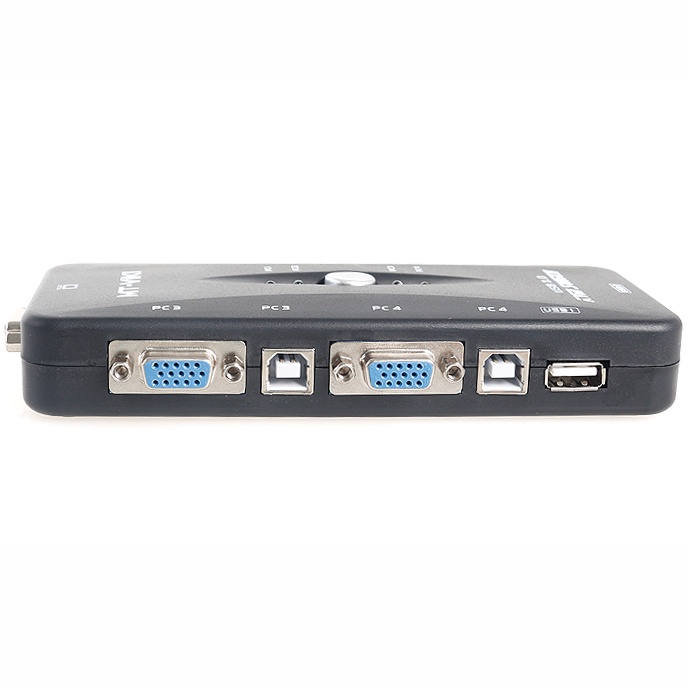 Manual KVM Switch VGA 2 port / 4 port USB 2.0 + Kabel