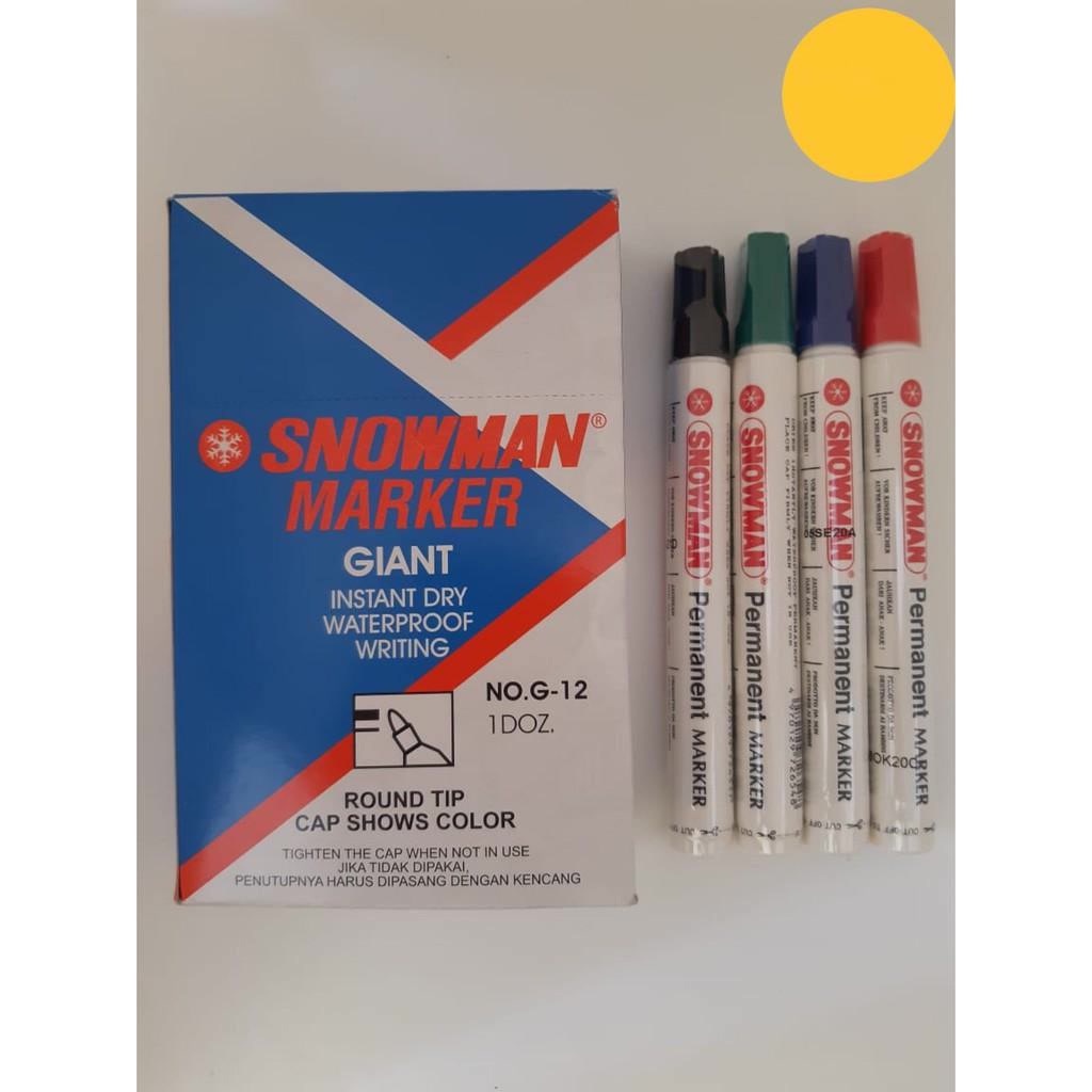

Spidol Snowman Permanen G-12 HITAM/Permanent Marker G12 BLACK