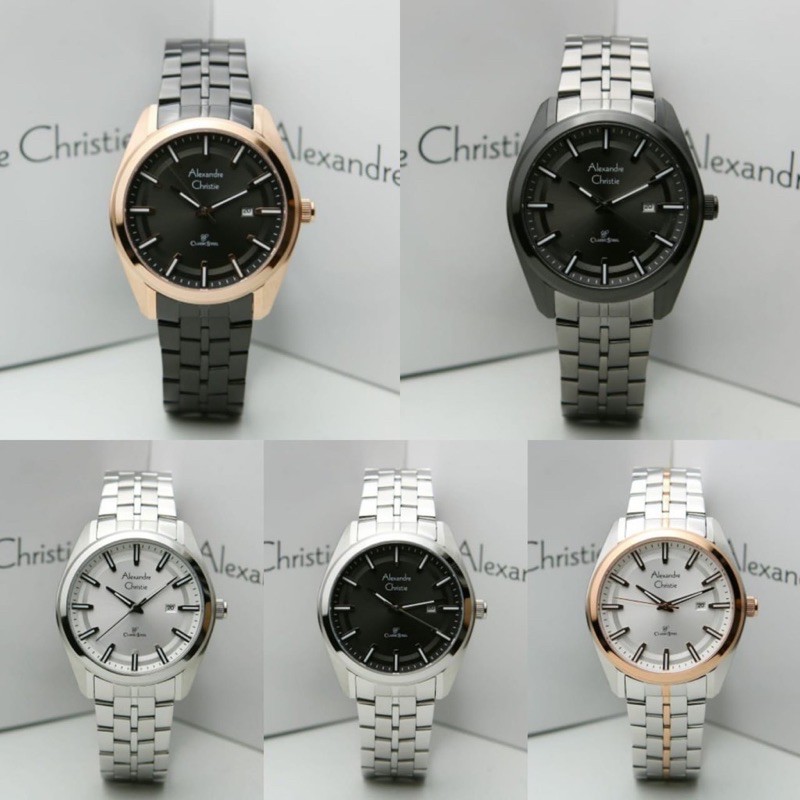 JAM TANGAN PRIA ALEXANDRE CHRISTIE AC 8637 AC8637 BLACKROSEGOLD ORIGINAL